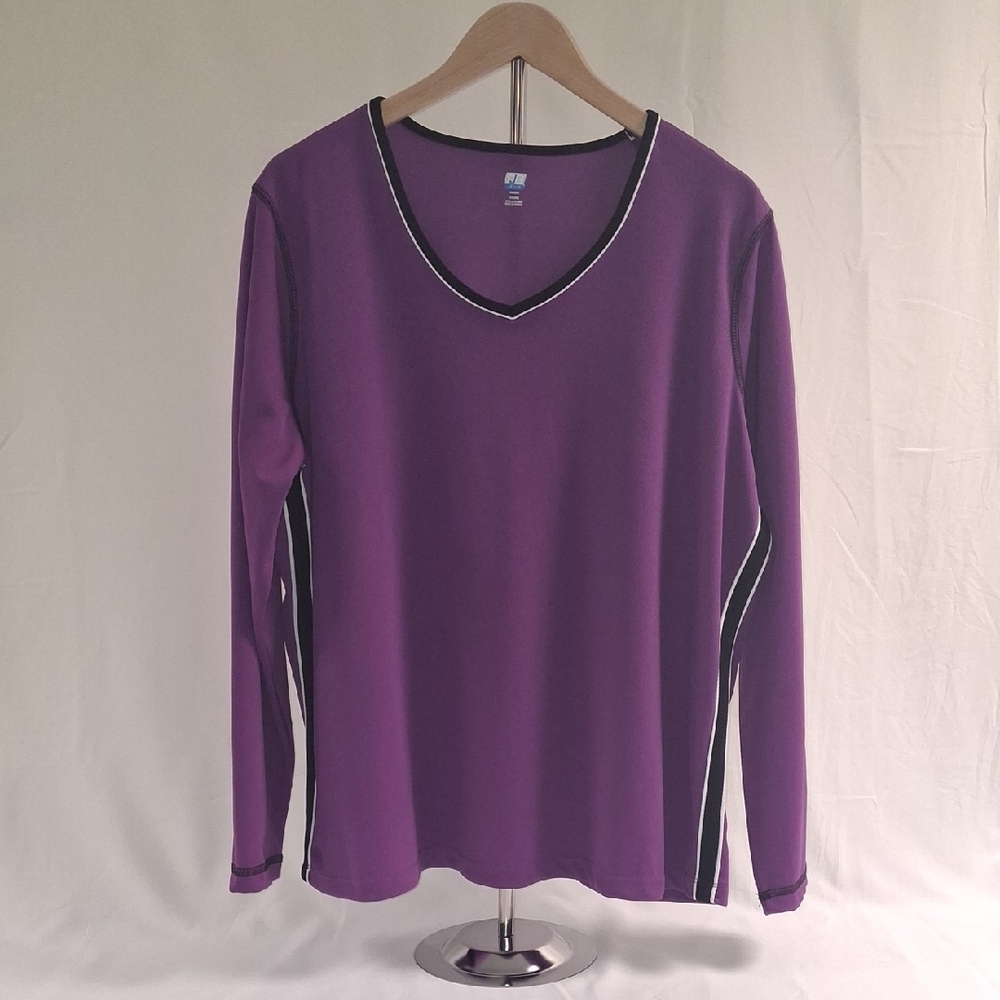 SJB Active Long Sleeve V-Neck Woman's Top 2X